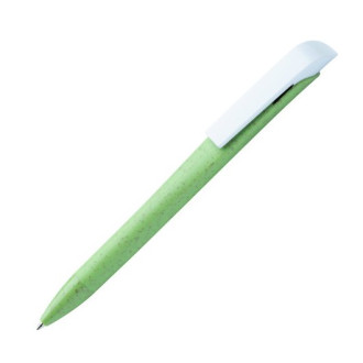 Ручка VERBA с белым клипом, пшеница/пластик