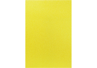 Фоаміран з блискітками, 20х30 см, 2 мм, неоновий жовтий