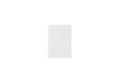 Блокнот А5, 80 арк.,пластикова обкладинка,бічна спіраль,білий