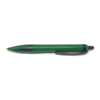 Ручка шариковая "Geomex" зелено-черная