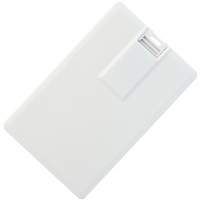 USB 3.0 флеш-накопитель в виде кредитной карты, 32ГБ, белый цвет