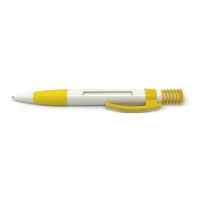 Ручка шариковая "Big Spring Message" бело-желтая