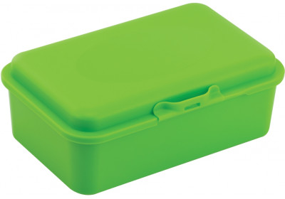 Набір ланч-бокс (контейнер для їжі) ECONOMIX SNACK 750 мл, зелений + серія наліпок ФУТБОЛ