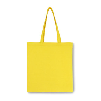 Эко-сумка желтая из хлопка (38х40 см.), 250г/м2