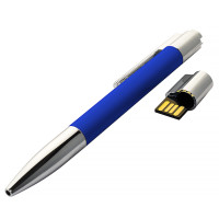 USB флеш-накопитель Ручка, 4ГБ, синий цвет