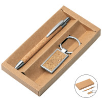 ЕКО набір корковий (ручка + брелок)