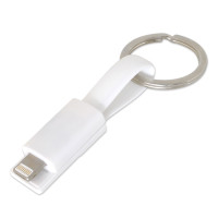 Универсальный USB кабель 2 в 1: USB-Lightning-MicroUSB,  11 см, белый цвет