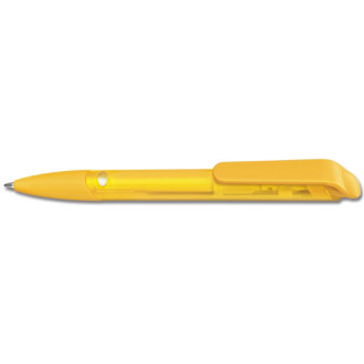 Ручка кулькова "AKZENTO ICY" проз.-жовтий (PMS1225/7406)