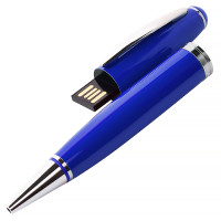 USB флеш-накопитель в виде Ручки, 4ГБ, синий цвет