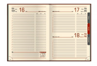 Щоденник датований 2024, ARMONIA, червоний, кремовий блок, А5