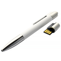 USB флеш-накопитель Ручка, 32ГБ, белый цвет