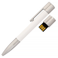 USB флеш-накопитель Ручка, 4ГБ, белый цвет