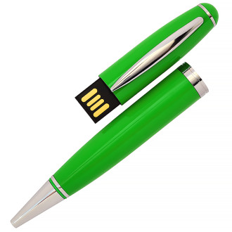 USB флеш-накопитель в виде Ручки, 32ГБ, зеленый цвет
