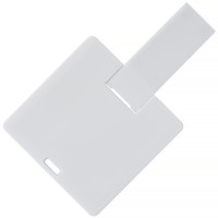 USB флеш-накопитель в виде карты Квадратная, 4ГБ, белый цвет